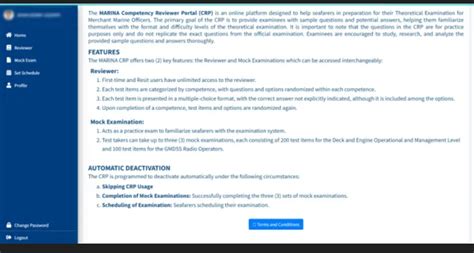 HOW TO USE MARINA CRP (Competency Review Portal).